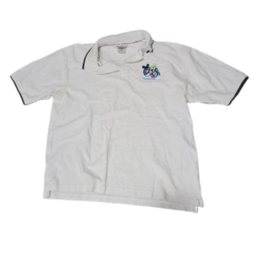 Vintage 2006 Walt Disney World Polo Shirt Large | Mickey Goofy Embroidered Logo
